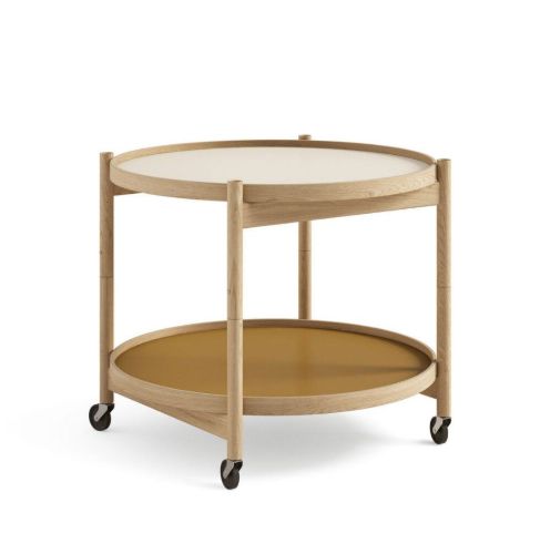 Brdr. Krüger Bølling Bakkebord m. 2 bakker Ø: 60 cm - Olieret Eg/Sunny