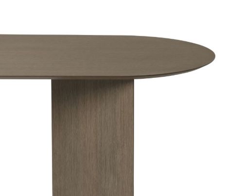 Ferm Living Mingle Table Top Oval B: 220 cm - Dark Stained Oak