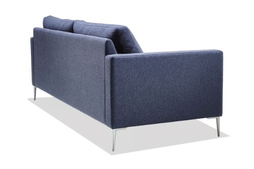 Søren Lund SL 429 2,5 Pers. Sofa L: 214 cm - Main Line Flax Blå/K 16 Sokkel Rustfrit Stål