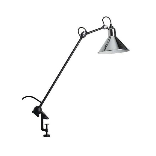 DCW Editions Lampe Gras N201 Bordlampe m. Klemme Konisk H: 59cm - Sort/Krom
