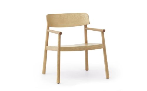 Normann Copenhagen Timb Lounge Armchair SH: 42 cm - Tan