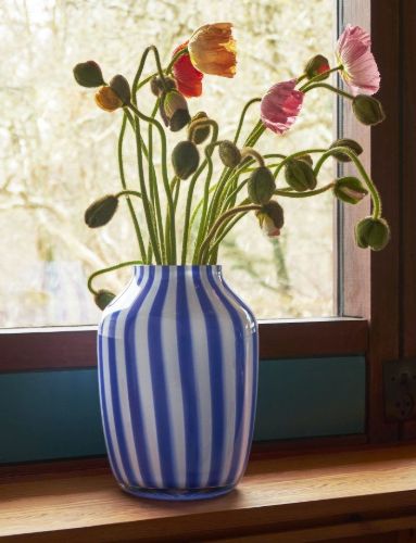HAY Juice Vase H: 28 cm High - Blue