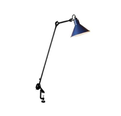 DCW Editions Lampe Gras N201 Bordlampe m. klemme Konisk H: 59cm - Sort/Blå
