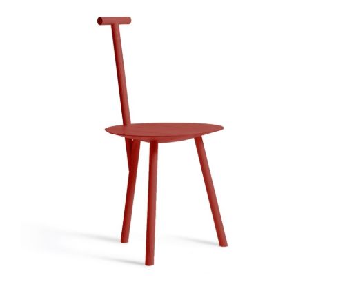 Please Wait To Be Seated Spade Chair SH: 45 cm - Basque Red