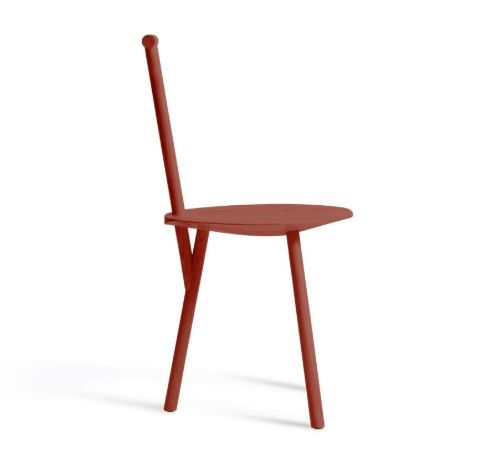 Please Wait To Be Seated Spade Chair SH: 45 cm - Basque Red
