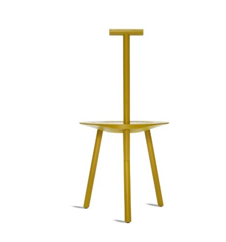 Please Wait To Be Seated Spade Chair SH: 45 cm - Tumeric Yellow