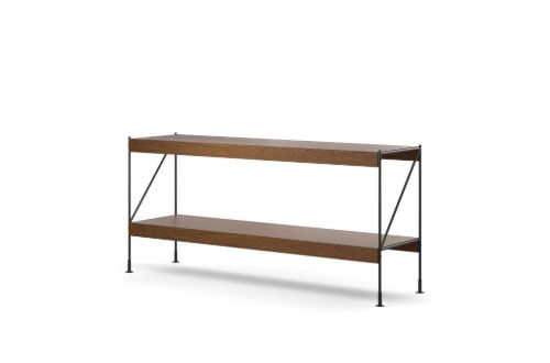 Audo Copenhagen Zet Storage System H: 70 cm - Black/Dark Stained Oak