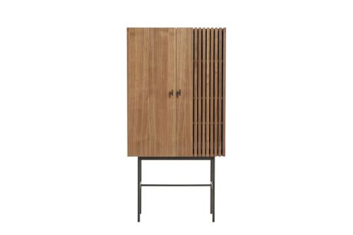 Woud Array Highboard L: 80 cm - Walnut