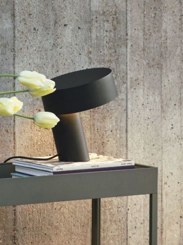 HAY Slant Table Lamp H: 28 cm - Soft Black