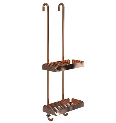 FROST NOVA2 Sæbehylde 6 Dobbelt H: 70cm - Poleret Kobber