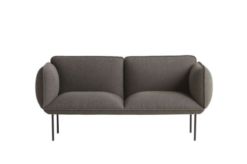 Woud Nakki 2-Seater L: 180 cm - Textaafoam Alpine / 18 Dark Brown
