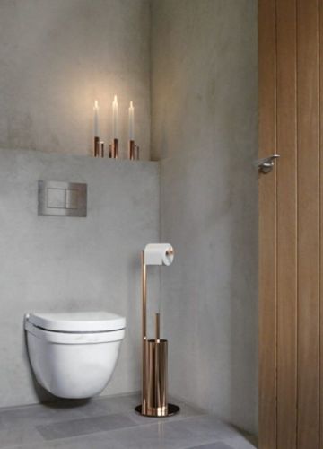 FROST NOVA2 Toiletbørste 8 Combi H: 71,45cm - Poleret Kobber
