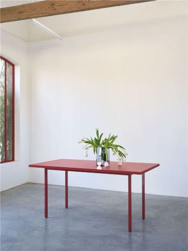 HAY Two Colour Table 200x90 cm - Maroon Red Powder / Red