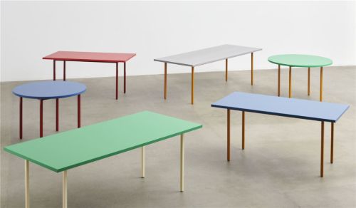 HAY Two Colour Table 200x90 cm - Ivory Powder / Mint Green