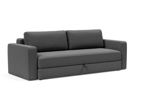 Innovation Living Black Label ILB 401 Sovesofa m. Armlæn 150-200 cm - Mahoga Seal Grey/Mat Sort