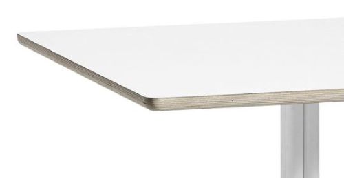 HAY AAT15 Table 80x80 cm - White Powder Coated Aluminium/White Laminate