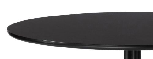 HAY AAT20 Table Ø: 110xH: 74 cm - Black Powder Coated Aluminium/Black Linoleum