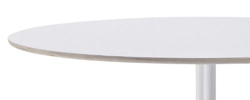 HAY AAT20 Table Ø: 110xH: 74 cm - White Powder Coated Aluminium/White Laminate