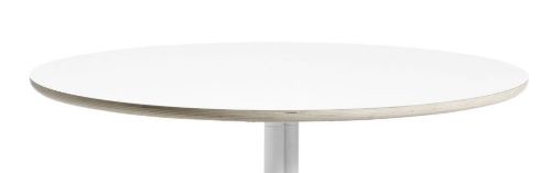 HAY AAT20 Table Ø: 80xH: 105 cm - White Powder Coated Aluminium/White Laminate
