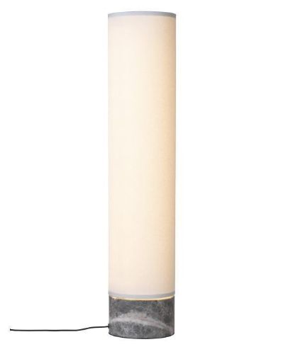 GUBI Unbound Gulvlampe H: 120 cm Large - White Linnen/Grey Marble