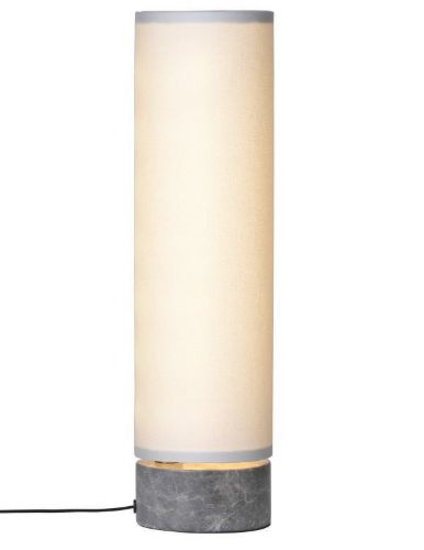 GUBI Unbound Bordlampe H: 45 cm - White Linnen/Grey Marble