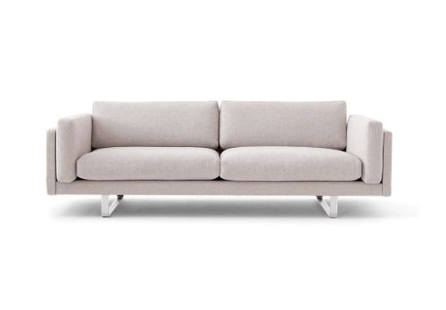 Erik Jørgensen EJ280 2 Pers. Sofa 100 L: 240 cm - Clay 012/Børstet Krom