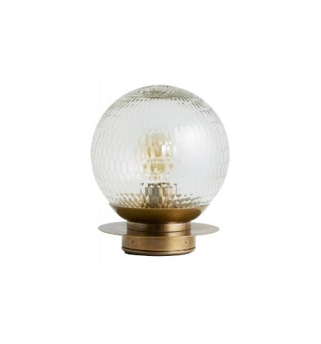 Nordal ZEUS Outdoor Wall Lamp Ø: 21,5 cm - Glass/Brass