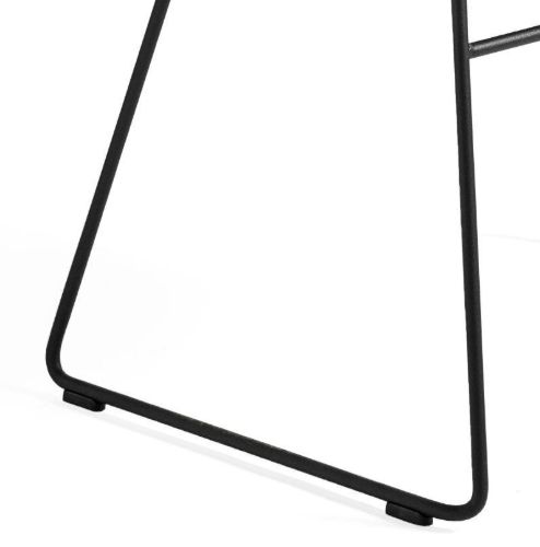 HAY AAC 08 About A Chair SH: 46 cm - Black Powder Coated Steel/White