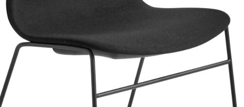 HAY AAC 09 About A Chair SH: 46 cm - Black Powder Coated Steel/Steelcut 190