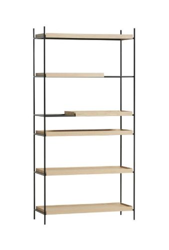 Woud Tray Shelf High H: 201 cm - White Pigmented Oak
