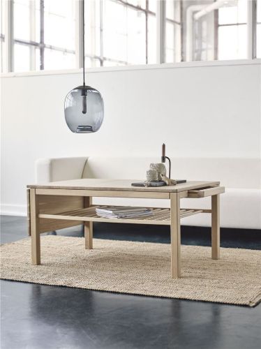Haslev Klassik 4D Klapbord 75x110 cm - Hvidolieret Eg