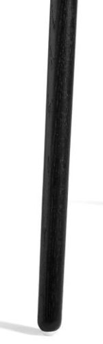 HAY AAC 13 About A Chair SH: 46 cm - Black Lacquered Solid Oak/Hallingdal 116