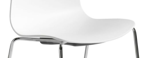 HAY AAC 16 About A Chair SH: 46 cm - Chromed Steel/White