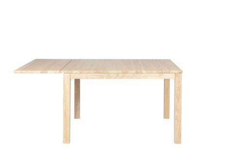 Haslev Klassik 5C Klapbord m. Skuffe 85x85 cm - Hvidolieret Eg