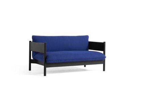 HAY Arbour Club Sofa B: 150 cm - Hallingdal 773 / Black Water-Based Lacquered Solid Beech