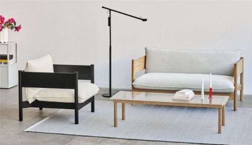 HAY Arbour Club Sofa B: 150 cm - Mode 009 / Bottle Green Water-Based Lacquered Solid Beech
