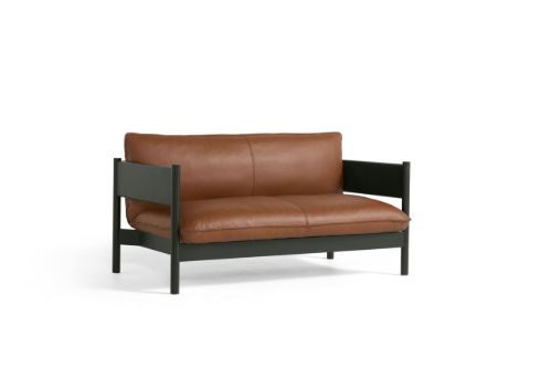 HAY Arbour Club Sofa B: 150 cm - Nevada NV2488S / Bottle Green Lacquered Solid Beech