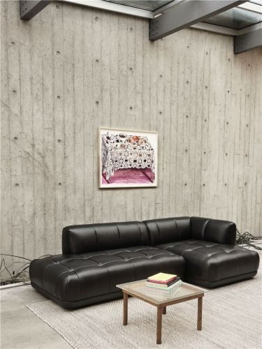 HAY Quilton Combination 21 Right End B: 281 cm - Sense Black