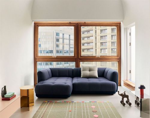 HAY Quilton Cushion 57x49 cm - Hallingdal 407 / Recycled Polyester