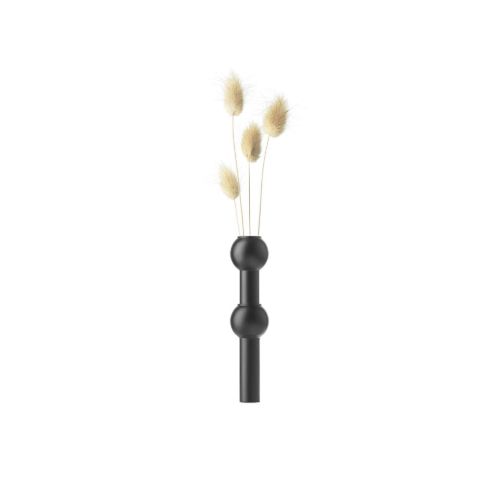 STOFF Nagel Vase H: 10 cm - Black