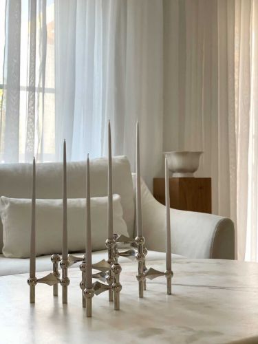 STOFF Nagel Taper Candles by Ester & Erik 6 pcs H: 29 cm - Sand