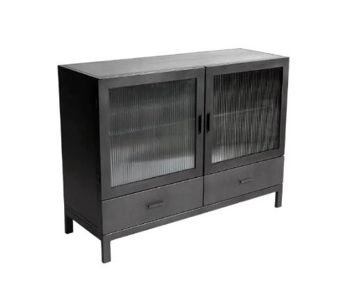 Muubs Vitrineskab Dallas 120x90x42 cm - Sort