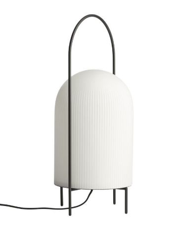 Woud Ghost Gulvlampe Ø: 24 cm - Sort/Hvid