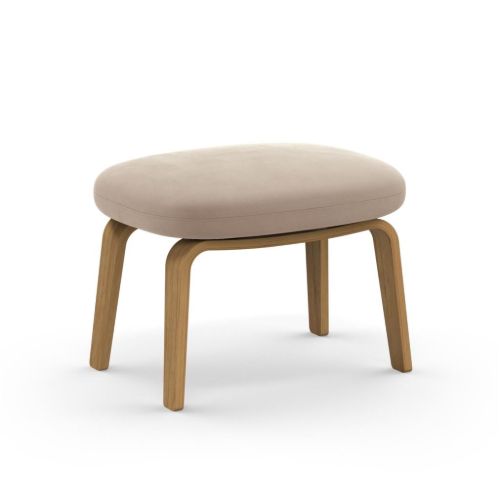 Normann Copenhagen Era Footstool Oak H: 39 cm - City Velvet Vol 2 / 070