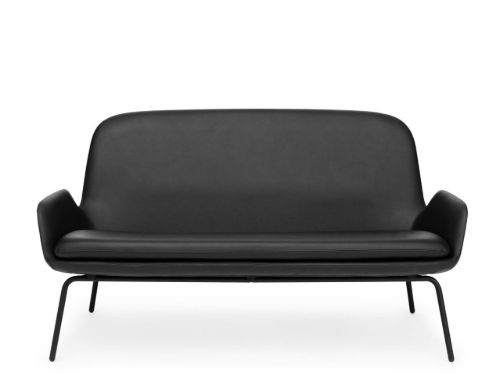 Normann Copenhagen Era Sofa Steel L: 145 cm - Ultra Leather / Black 41599