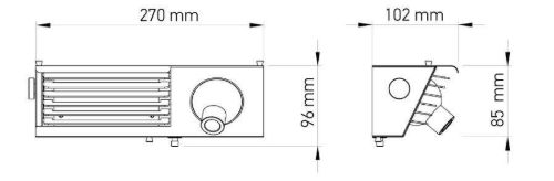 DCW Editions Biny Bedside Væglampe Venstre side m. Afbryder B: 27 cm - Hvid/Hvid