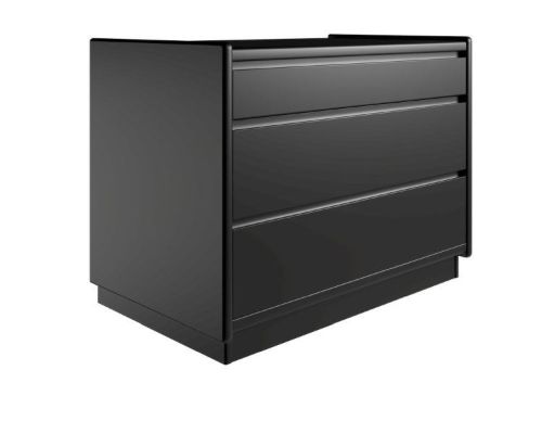 Kaagaard 338047 Kommode med Sokkel 80x51x47cm - Sortmalet