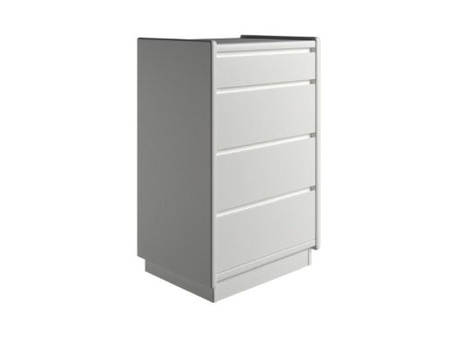 Kaagaard 445037 Kommode med Sokkel 50x68x37cm - Hvidmalet