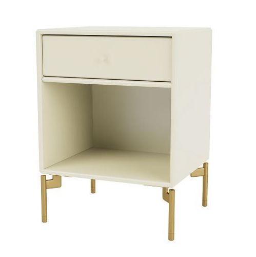 Montana Selection Dream Sengebord med ben 35,4x35,4x30 cm - 150 Vanilla / Brass