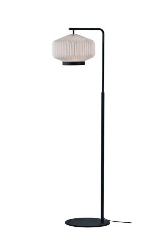 Le Klint 386 Shibui Gulvlampe Ø: 36 cm - Hvid/Sort